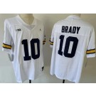 Youth Michigan Wolverines #10 Tom Brady White College Football Jersey