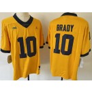 Youth Michigan Wolverines #10 Tom Brady Yellow College Football Jersey