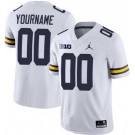 Youth Michigan Wolverines Custom Limited White College Football Jersey