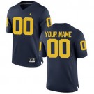 Youth Michigan Wolverines Customized Navy College Football Jersey