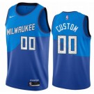 Youth Milwaukee Bucks Customized Blue 2021 City Stitched Swingman Jersey