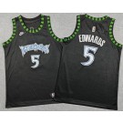 Youth Minnesota Timberwolves #5 Anthony Edwards Black Classic Swingman Jersey