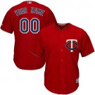 Youth Minnesota Twins Customized Red Cool Base Jersey