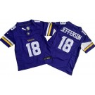Youth Minnesota Vikings #18 Justin Jefferson Limited Purple FUSE Vapor Jersey