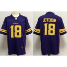 Youth Minnesota Vikings #18 Justin Jefferson Limited Purple Rush Color Jersey