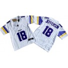 Youth Minnesota Vikings #18 Justin Jefferson Limited White FUSE Vapor Jersey