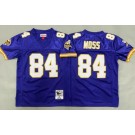 Youth Minnesota Vikings #84 Randy Moss Purple Throwback Jersey