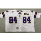 Youth Minnesota Vikings #84 Randy Moss White Throwback Jersey