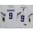 Youth Minnesota Vikings #9 JJ McCarthy Limited White Alternate Vapor Jersey