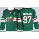 Youth Minnesota Wild #97 Kirill Kaprizov Green Authentic Jersey