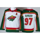 Youth Minnesota Wild #97 Kirill Kaprizov White Authentic Jersey