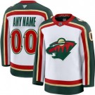 Youth Minnesota Wild Custom White 25th Anniversary Authentic Jersey