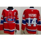Youth Montreal Canadiens #14 Nick Suzuki Red Authentic Jersey