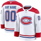 Youth Montreal Canadiens Customized White Fanatics Authentic Jersey