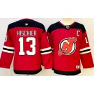Youth New Jersey Devils #13 Nico Hischier Red Authentic Jersey