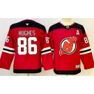 Youth New Jersey Devils #86 Jack Hughes Red Authentic Jersey