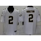 Youth New Orleans Saints #2 Jameis Winston Limited White Vapor Jersey