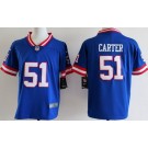 Youth New York Giants #51 Abdul Carter Limited Blue Classic Vapor Jersey