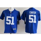 Youth New York Giants #51 Abdul Carter Limited Blue Vapor Jersey