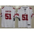 Youth New York Giants #51 Abdul Carter Limited White Vapor Jersey