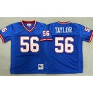 Youth New York Giants #56 Lawrence Taylor Blue Throwback Jersey