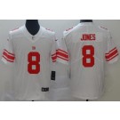 Youth New York Giants #8 Daniel Jones Limited White Vapor Untouchable Jersey