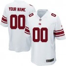 Youth New York Giants Customized Game White Jersey