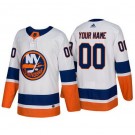 Youth New York Islanders Customized White Authentic Jersey