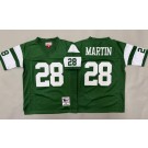 Youth New York Jets #28 Curtis Martin Green Throwback Jersey
