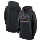 Youth New York Jets Black 2024 Crucial Catch Club Pullover Hoodie