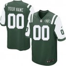 Youth New York Jets Customized Game Green Jersey