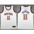 Youth New York Knicks #11 Jalen Brunson White Icon Swingman Jersey