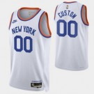 Youth New York Knicks Customized White Classic Icon Swingman Jersey