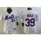 Youth New York Mets #39 Edwin Diaz White Limited Jersey