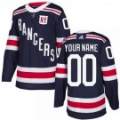 Youth New York Rangers Customized Navy 2018 Winter Classic Authentic Jersey