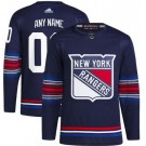 Youth New York Rangers Customized Navy Alternate Authentic Jersey