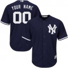 Youth New York Yankees Customized Navy Blue Cool Base Jersey