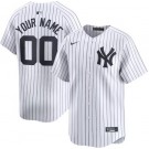 Youth New York Yankees Customized White Limited Jersey
