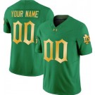 Youth Notre Dame Fighting Irish Custom Limited Green Gold FUSE College Football Jersey