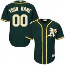 Youth Oakland Athletics Customized Green Cool Base Jersey