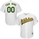 Youth Oakland Athletics Customized White Cool Base Jersey