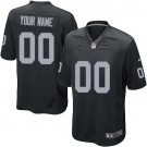 Youth Oakland Raiders Customized Game Black Jersey