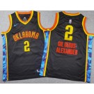 Youth Oklahoma City Thunder #2 Shai Gilgeous Alexander Black 2024 City Swingman Jersey