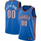 Youth Oklahoma City Thunder Customized Blue Stitched Swingman Jersey