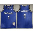 Youth Orlando Magic #1 Penny Hardaway Blue 1994 Throwback Swingman Jersey