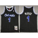 Youth Orlando Magic #1 Tracy McGrady Black 2003 Throwback Swingman Jersey