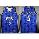 Youth Orlando Magic #5 Paolo Banchero Blue Classic Icon Swingman Jersey