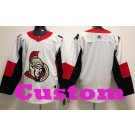 Youth Ottawa Senators Customized White Authentic Jersey