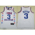 Youth Philadelphia 76ers #3 Allen Iverson White 2003 All Star Swingman Jersey