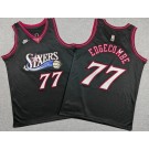 Youth Philadelphia 76ers #77 VJ Edgecombe Black Classic Swingman Jersey